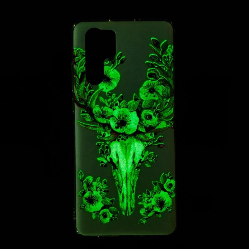 Cover Huawei P30 Pro Fluorescerende Blomstret Elg