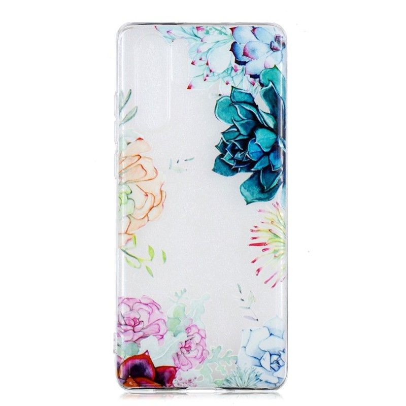 Cover Huawei P30 Pro Gennemsigtige Akvarelblomster Original