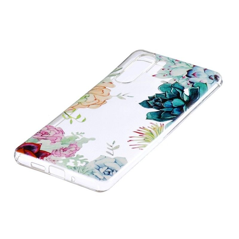 Cover Huawei P30 Pro Gennemsigtige Akvarelblomster Original