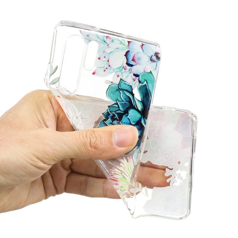 Cover Huawei P30 Pro Gennemsigtige Akvarelblomster Original