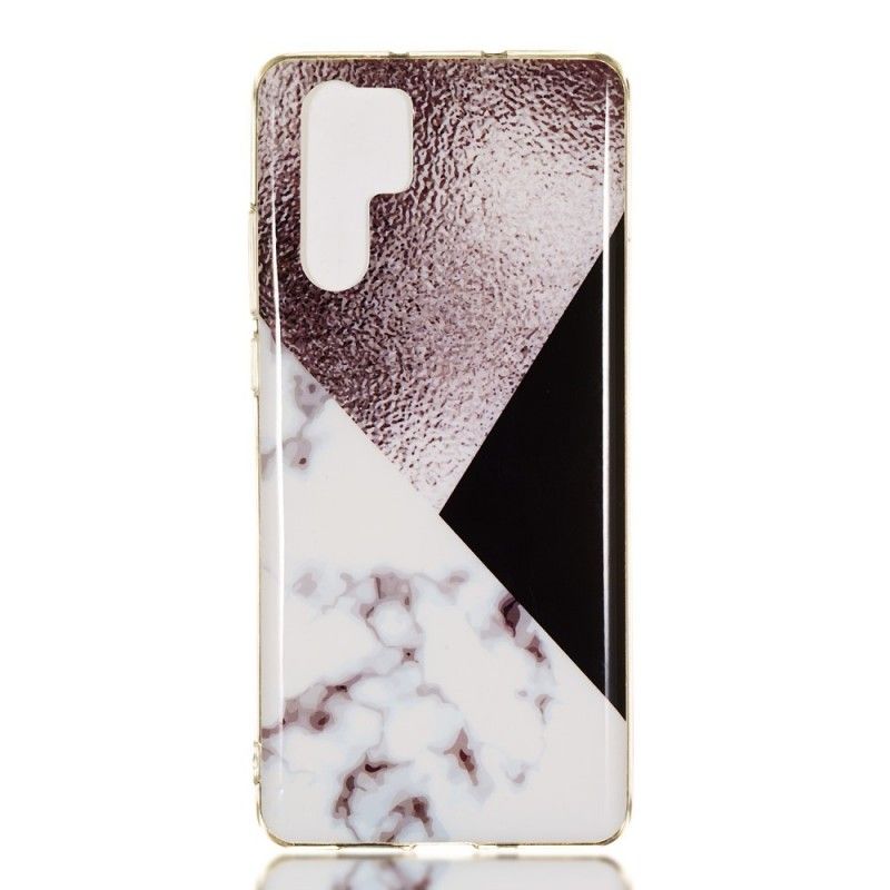 Cover Huawei P30 Pro Lilla Geometri Marmor Effekt Beskyttelse