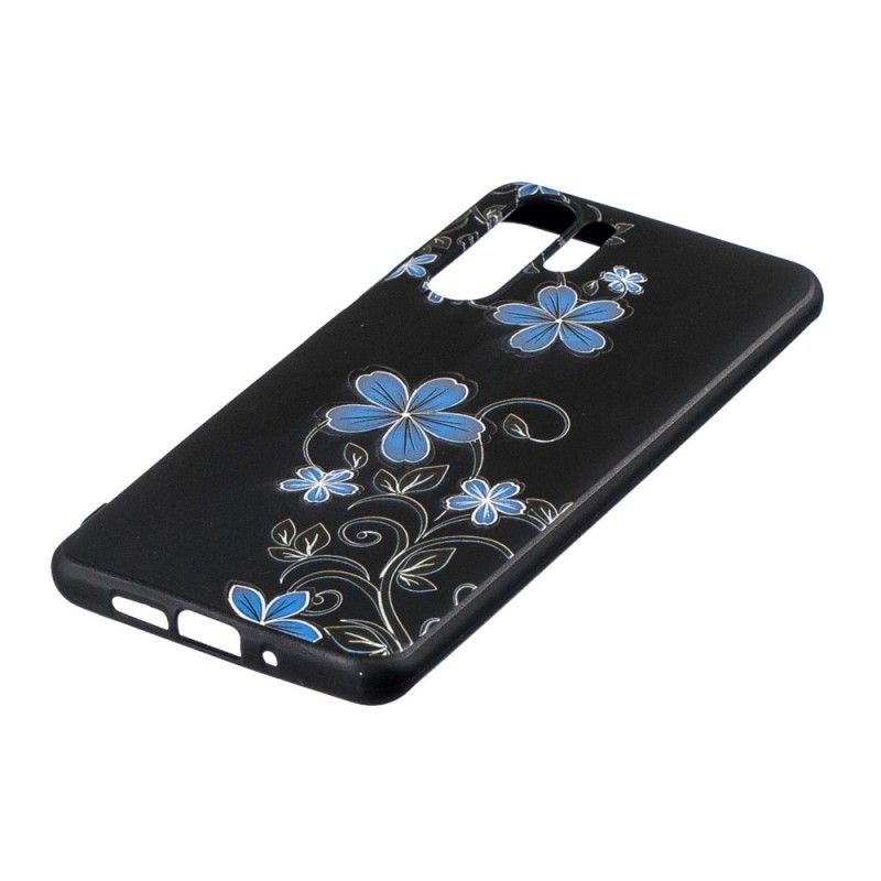 Cover Huawei P30 Pro Mobilcover Blå Blomster