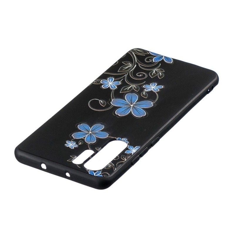 Cover Huawei P30 Pro Mobilcover Blå Blomster