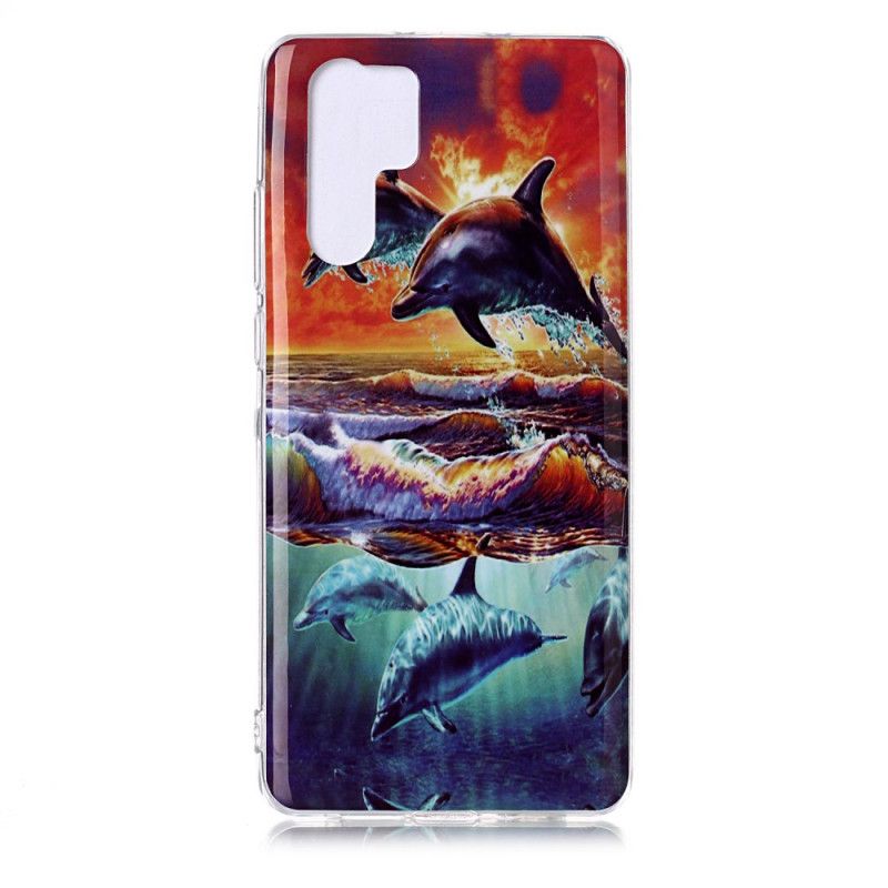 Cover Huawei P30 Pro Mobilcover Delfiner I Naturen