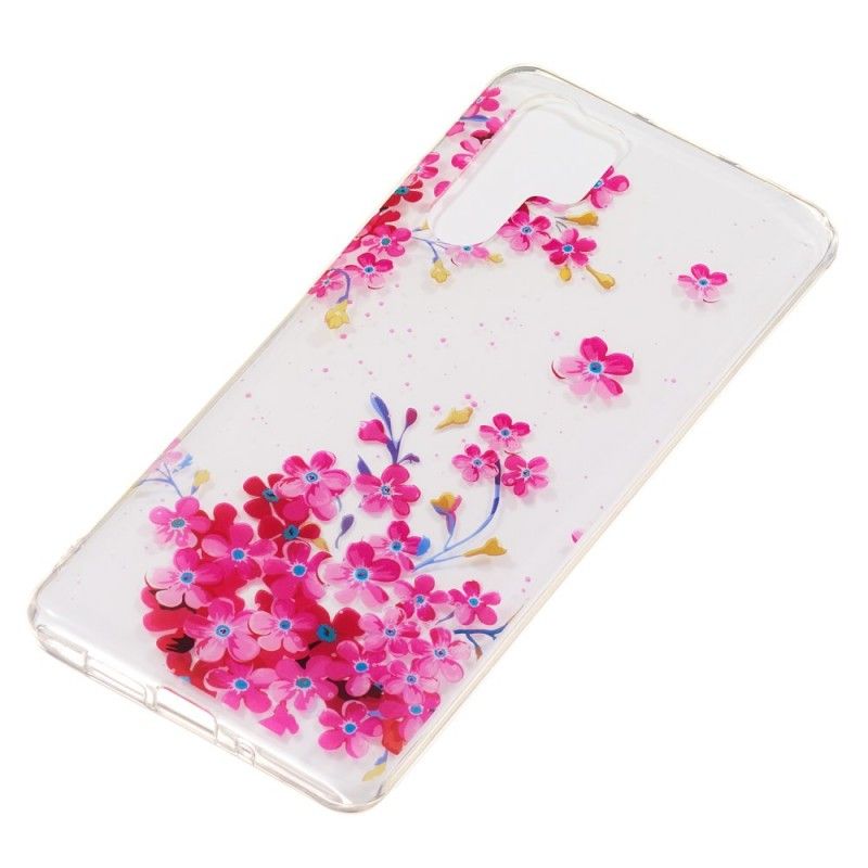 Cover Huawei P30 Pro Mobilcover Gule Og Magenta Blomster