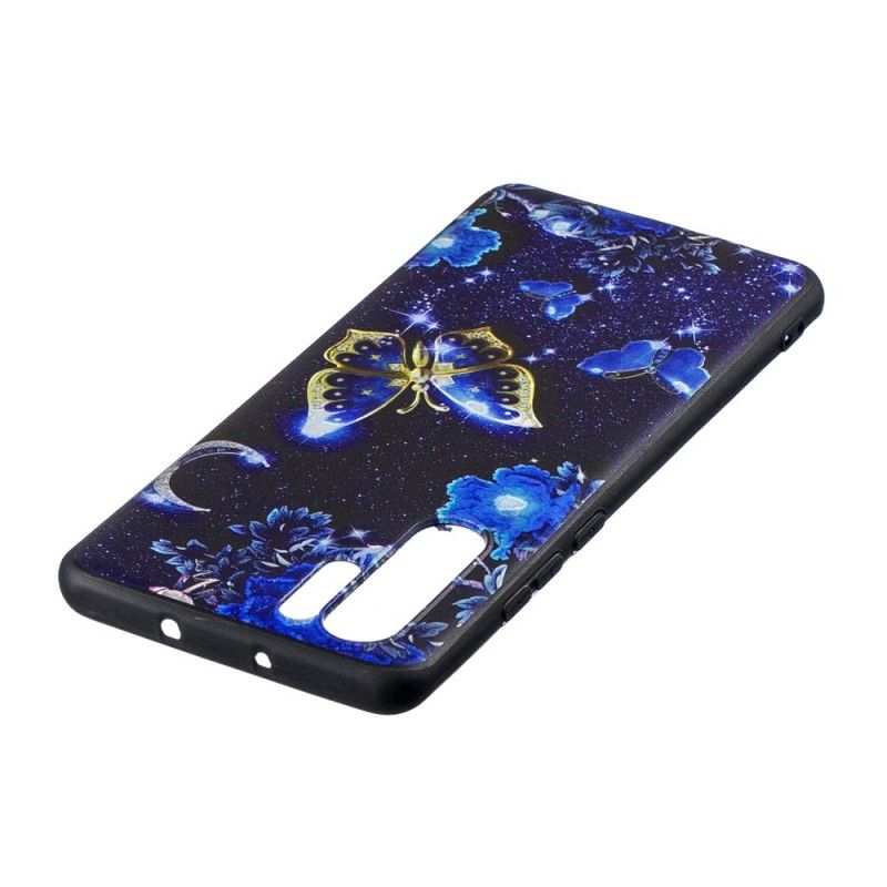 Cover Huawei P30 Pro Mobilcover Gylden Sommerfugl