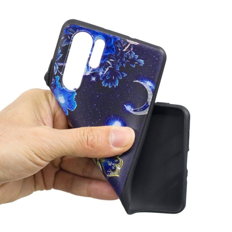 Cover Huawei P30 Pro Mobilcover Gylden Sommerfugl