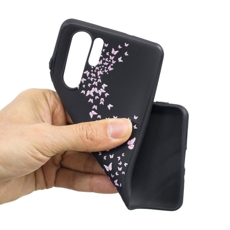 Cover Huawei P30 Pro Mobilcover Kvinde Med Et Blomstret Hoved