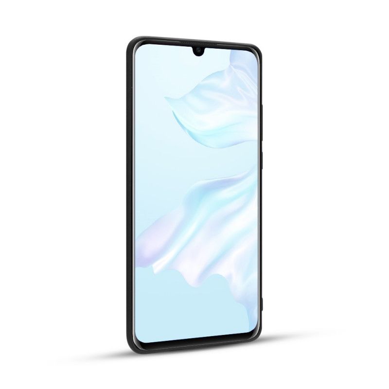 Cover Huawei P30 Pro Mørkeblå Ægte Litchilæder