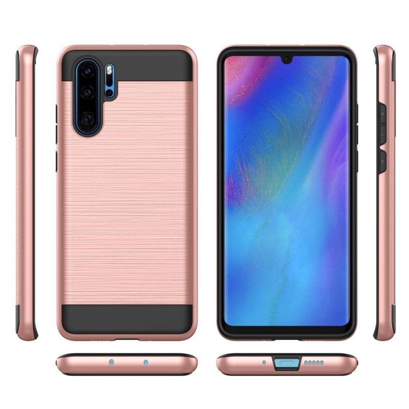 Cover Huawei P30 Pro Sort Børstet Beskyttelse