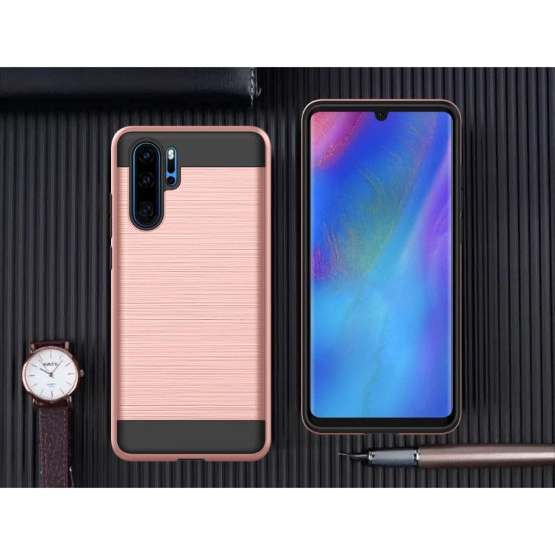 Cover Huawei P30 Pro Sort Børstet Beskyttelse