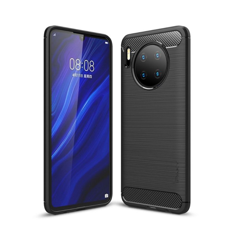 Cover Huawei P30 Pro Sort Ipaky Børstet Kulfiber