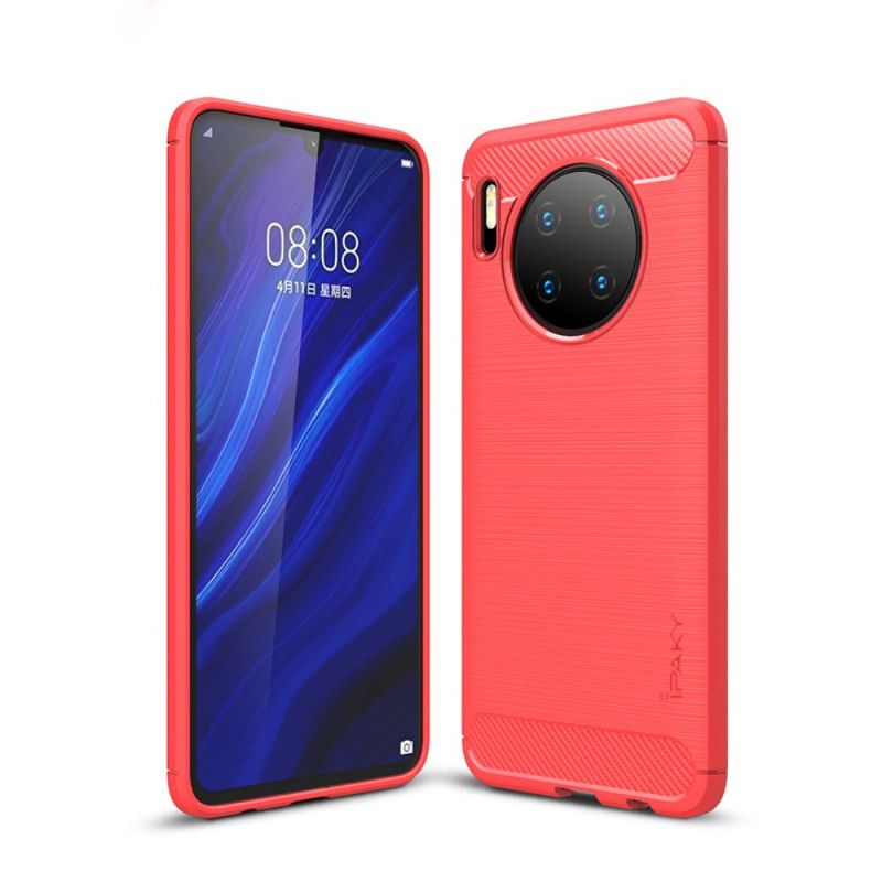 Cover Huawei P30 Pro Sort Ipaky Børstet Kulfiber