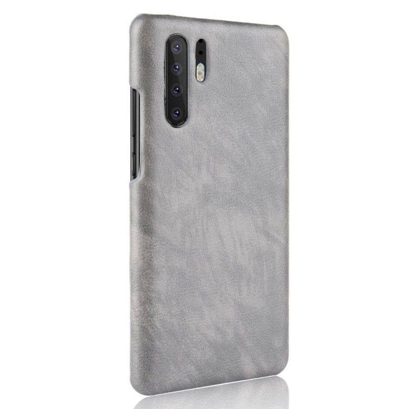 Cover Huawei P30 Pro Sort Præstationslychee-Lædereffekt