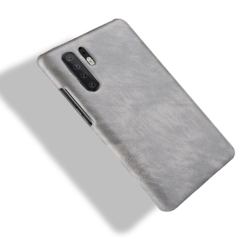 Cover Huawei P30 Pro Sort Præstationslychee-Lædereffekt