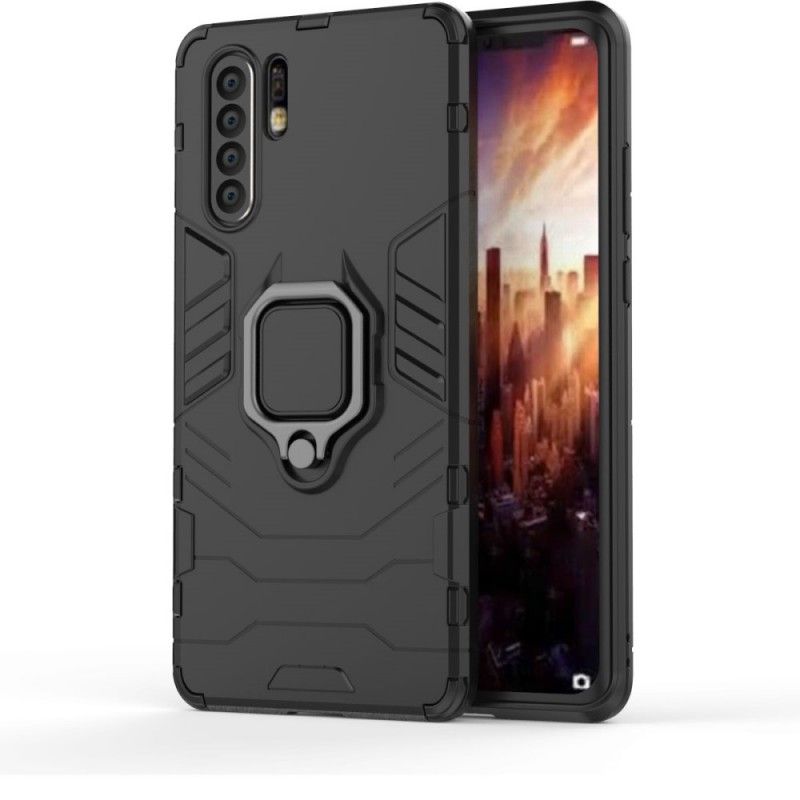 Cover Huawei P30 Pro Sort Resistent Ring