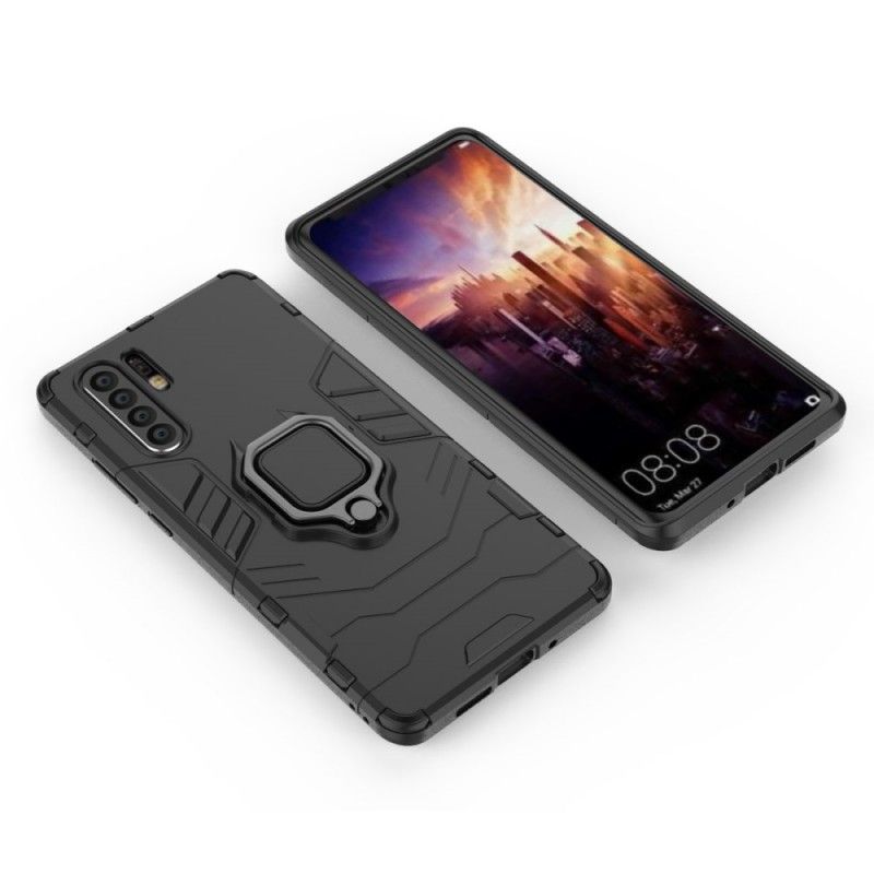 Cover Huawei P30 Pro Sort Resistent Ring