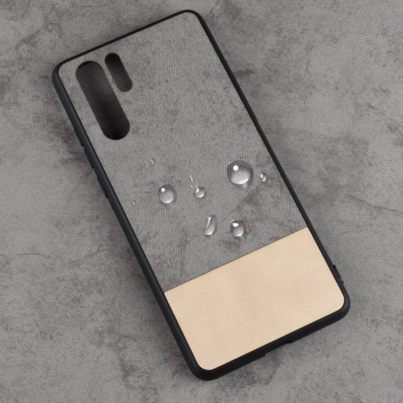 Cover Huawei P30 Pro Sort Tofarvet Imiteret Læder