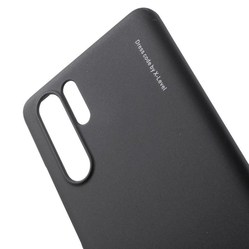 Cover Huawei P30 Pro Sort X-Niveau Metaleffekt