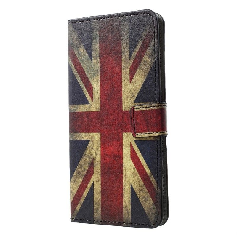 Flip Cover Læder for Huawei P30 Pro Englands Flag