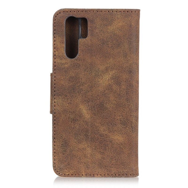 Flip Cover Læder for Huawei P30 Pro Sort Dobbeltsidet Magnetisk Klap