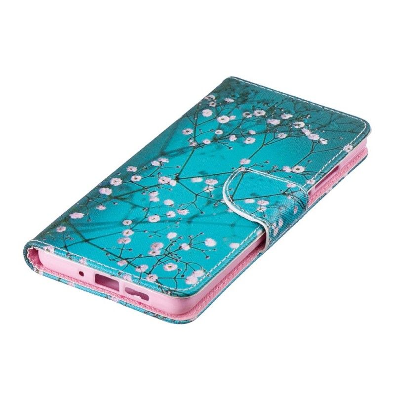 Flip Cover Læder Huawei P30 Pro Blomstrende Træ