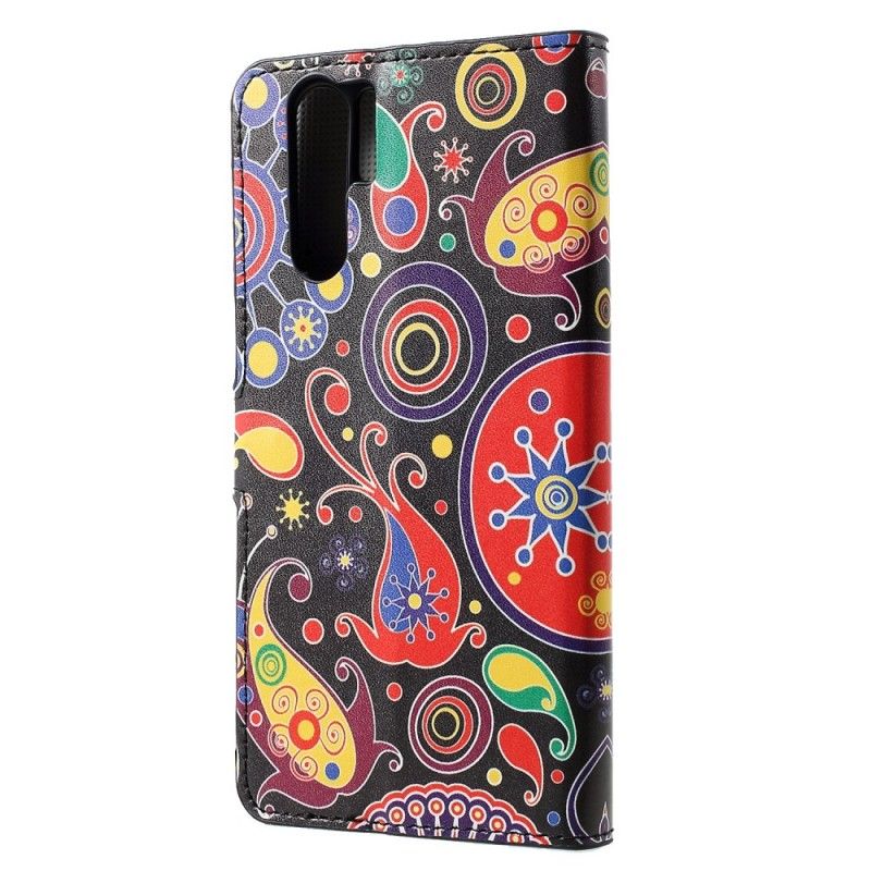 Flip Cover Læder Huawei P30 Pro Galakse Design