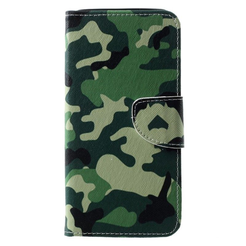 Flip Cover Læder Huawei P30 Pro Militær Camouflage Beskyttelse