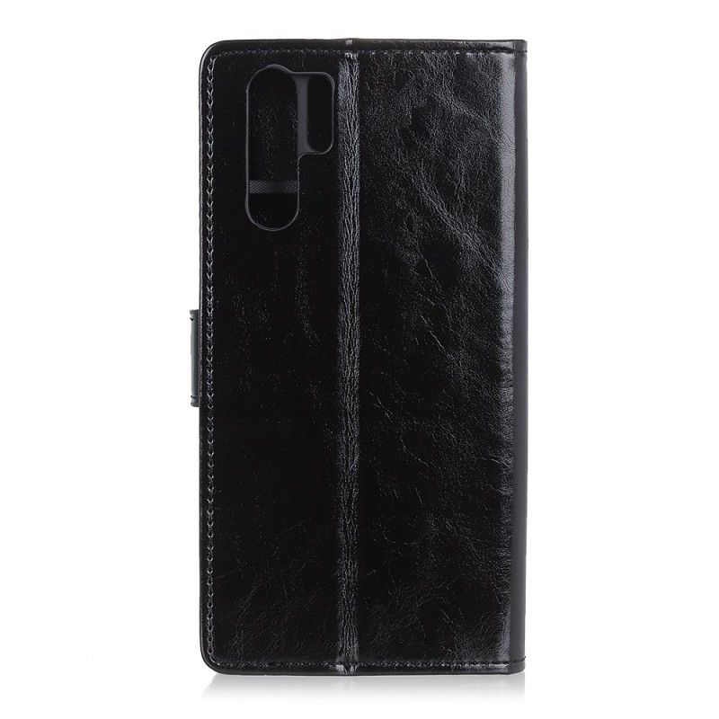 Flip Cover Læder Huawei P30 Pro Rund Skinnende Lædereffekt Original