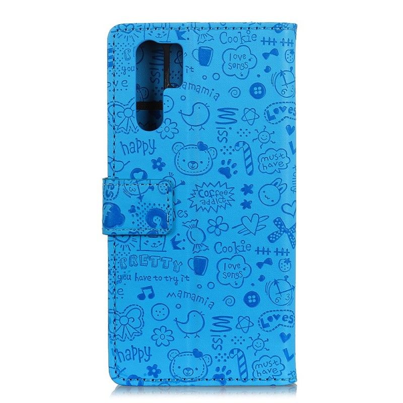 Flip Cover Læder Huawei P30 Pro Sød Kærlighed