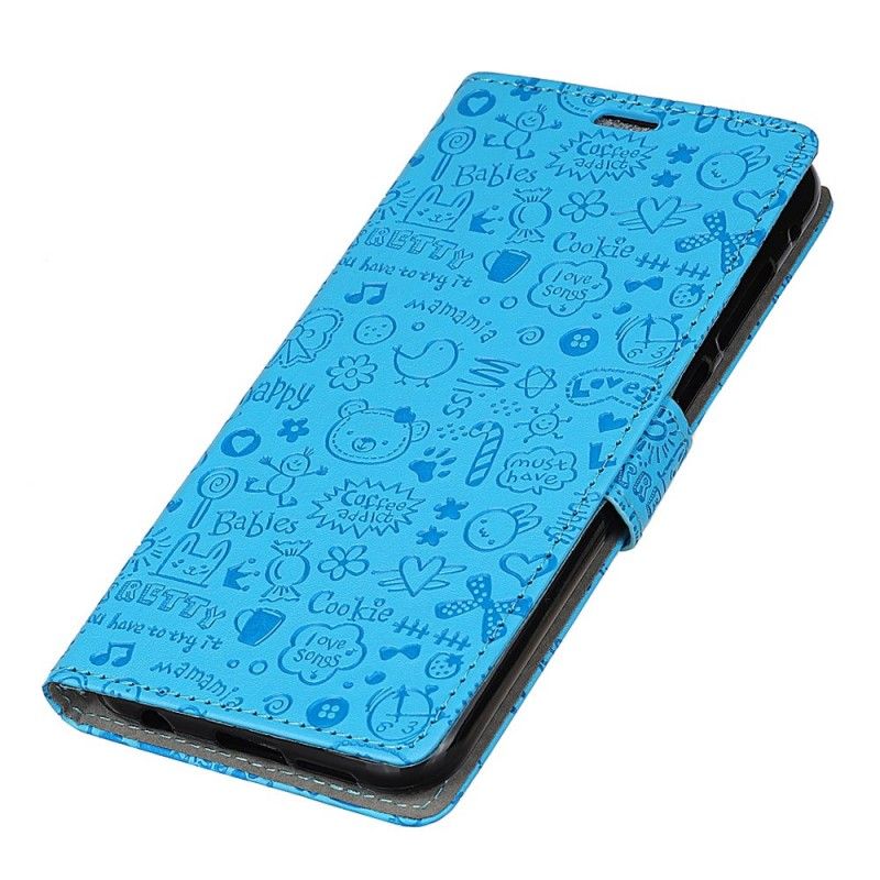 Flip Cover Læder Huawei P30 Pro Sød Kærlighed