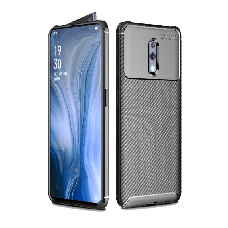 Cover Oppo Reno Sort Fleksibel Kulfiber