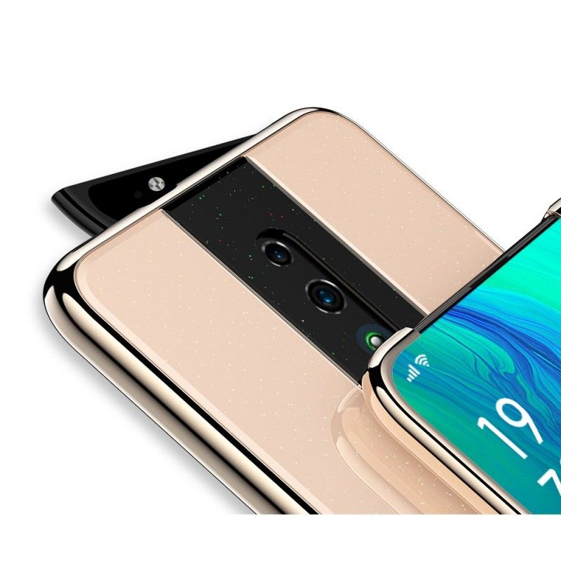 Cover Oppo Reno Sort Galvaniseret Hybrid