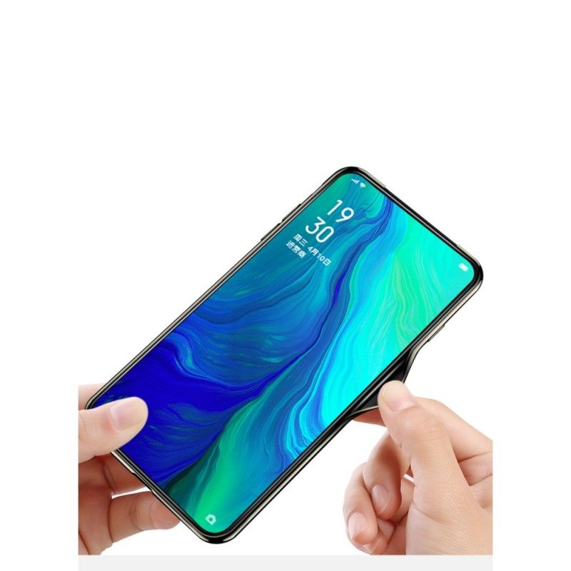 Cover Oppo Reno Sort Galvaniseret Hybrid