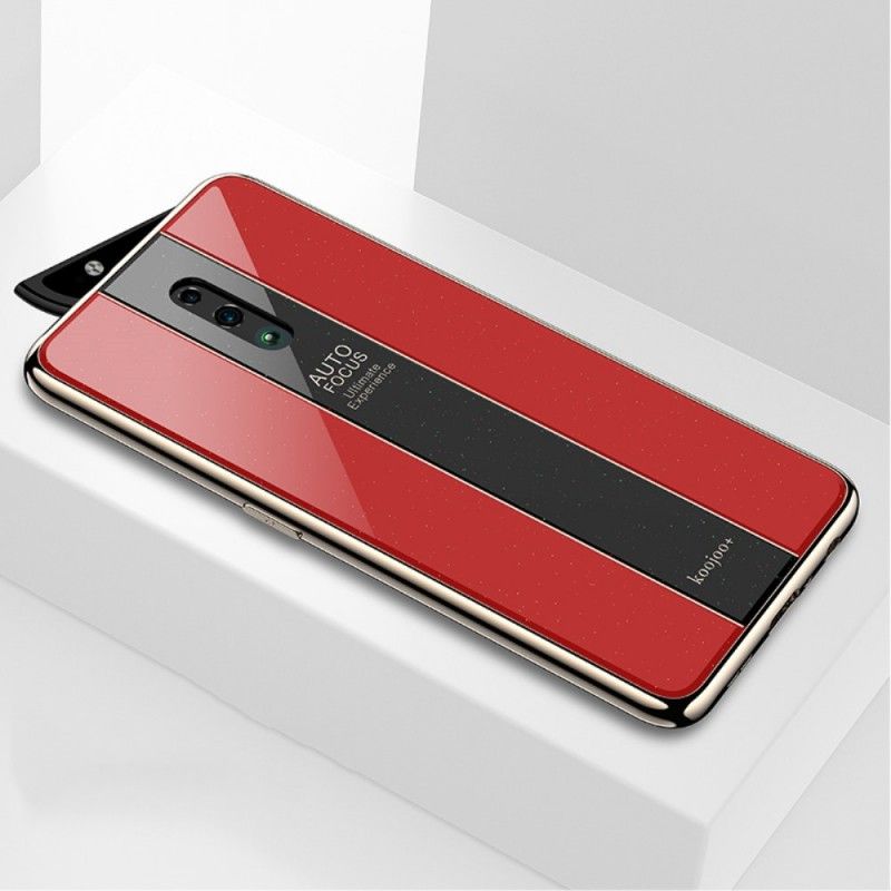 Cover Oppo Reno Sort Galvaniseret Hybrid