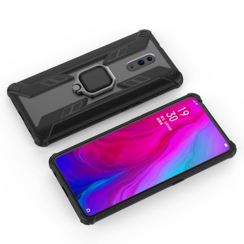 Cover Oppo Reno Sort Kriger Med Ring