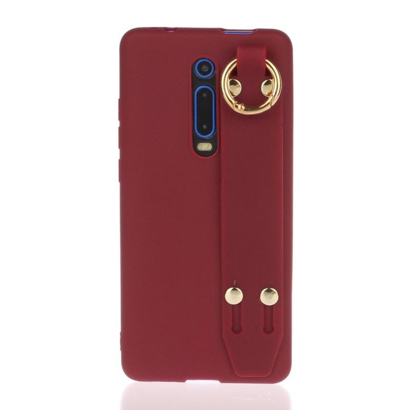 Cover for Xiaomi Mi 9T / Mi 9T Pro Magenta Silikone Med Støttebånd