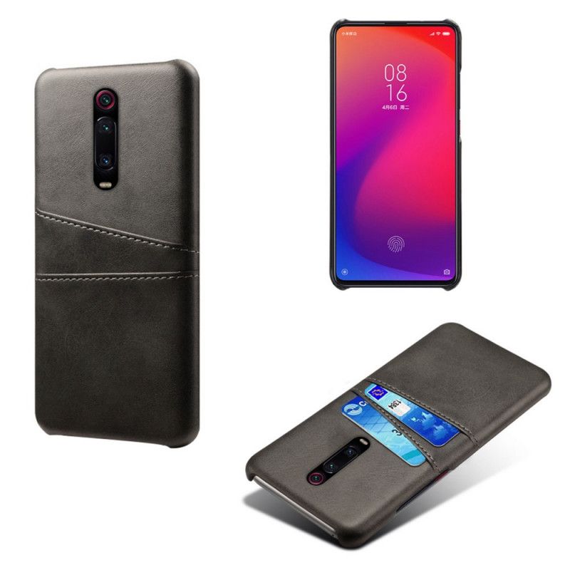 Cover for Xiaomi Mi 9T / Mi 9T Pro Sort Kortholder