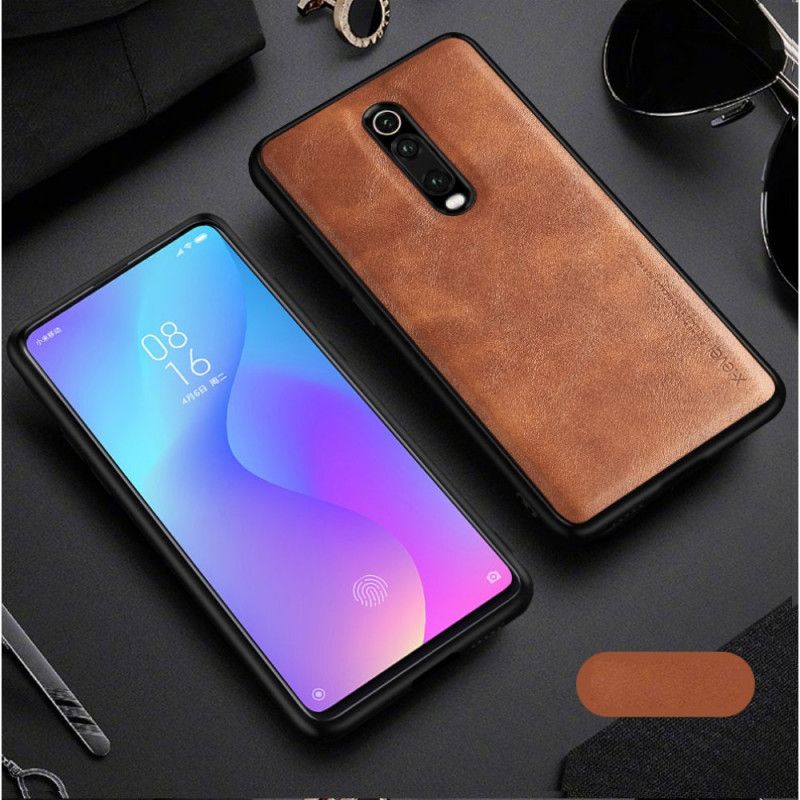 Cover for Xiaomi Mi 9T / Mi 9T Pro Sort Vintage Lædereffekt