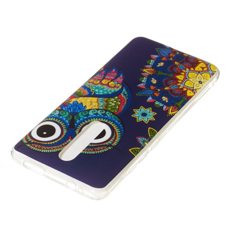 Cover Xiaomi Mi 9T / Mi 9T Pro Fluorescerende Mandala Ugle Beskyttelse