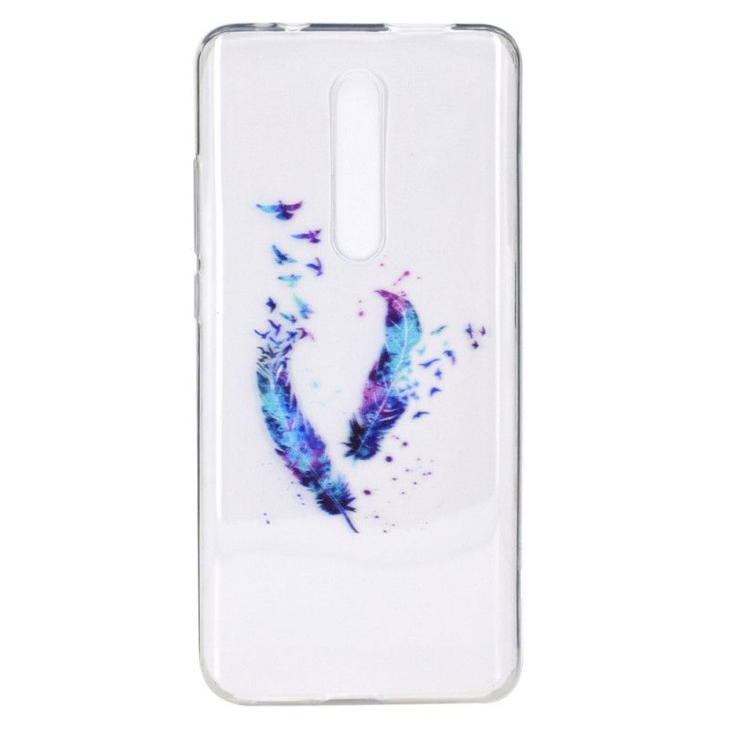 Cover Xiaomi Mi 9T / Mi 9T Pro Gennemsigtige Fjer Beskyttelse