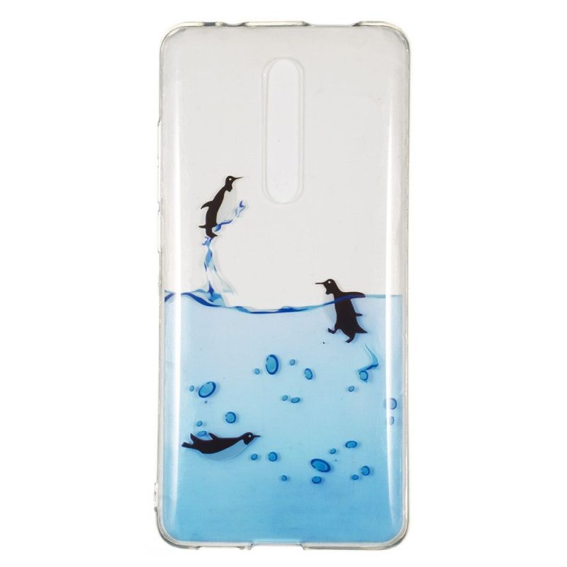 Cover Xiaomi Mi 9T / Mi 9T Pro Gennemsigtigt Pingvinspil