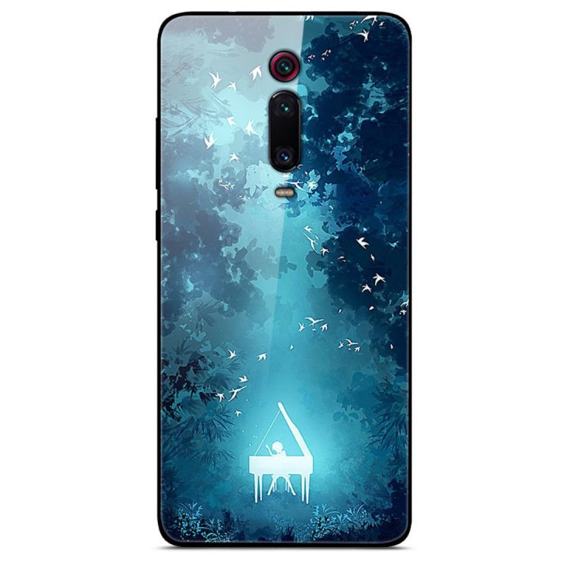 Cover Xiaomi Mi 9T / Mi 9T Pro Mobilcover Klaverhærdet Glas Om Natten