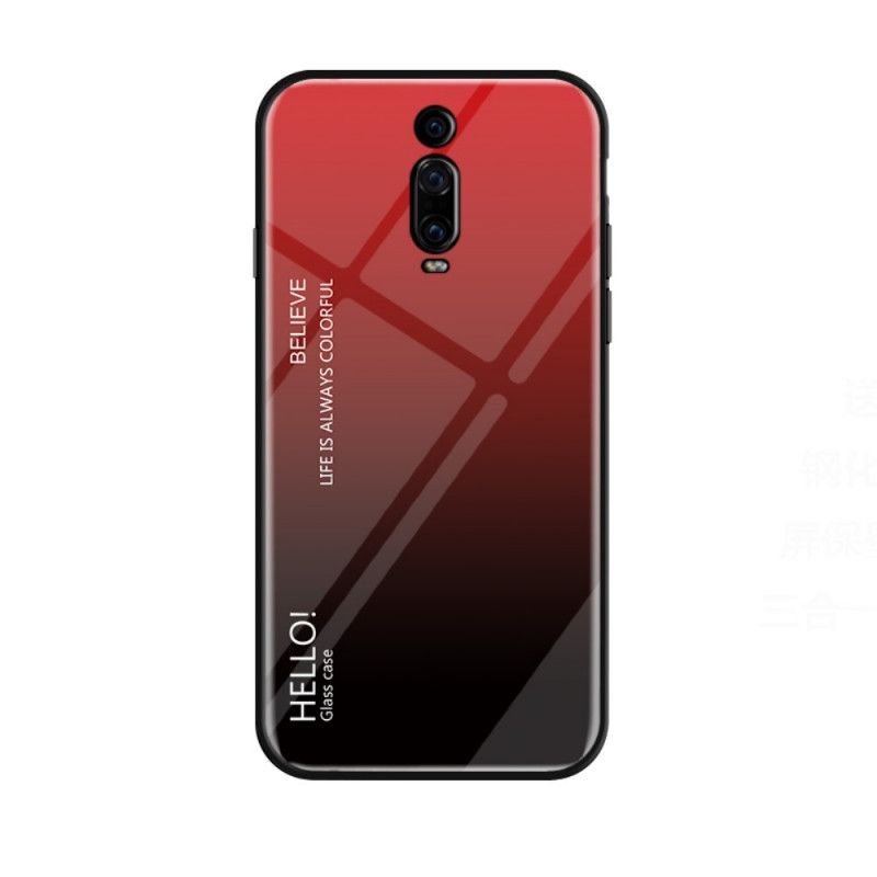 Cover Xiaomi Mi 9T / Mi 9T Pro Sort Hej Hærdet Glas Original