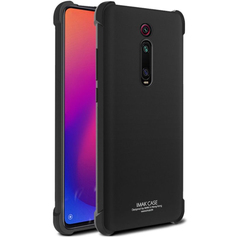 Cover Xiaomi Mi 9T / Mi 9T Pro Sort Med Imak Skærmfilm Beskyttelse