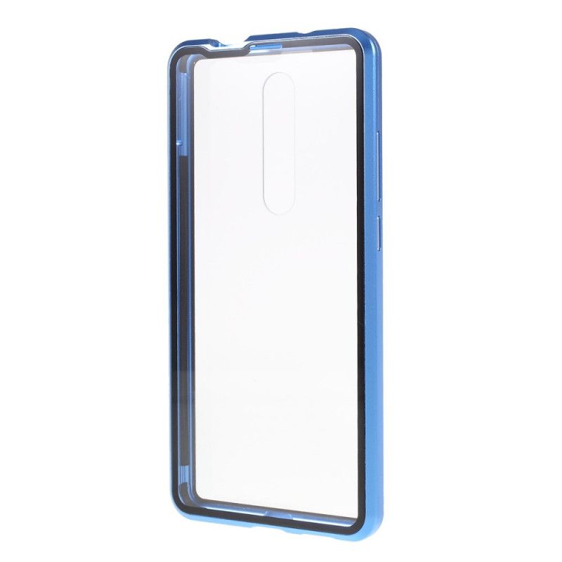 Cover Xiaomi Mi 9T / Mi 9T Pro Sort Metalkanter Og Hærdet Glas Original