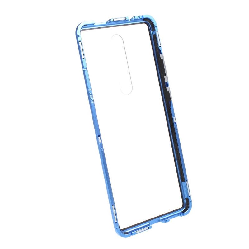 Cover Xiaomi Mi 9T / Mi 9T Pro Sort Metalkanter Og Hærdet Glas Original