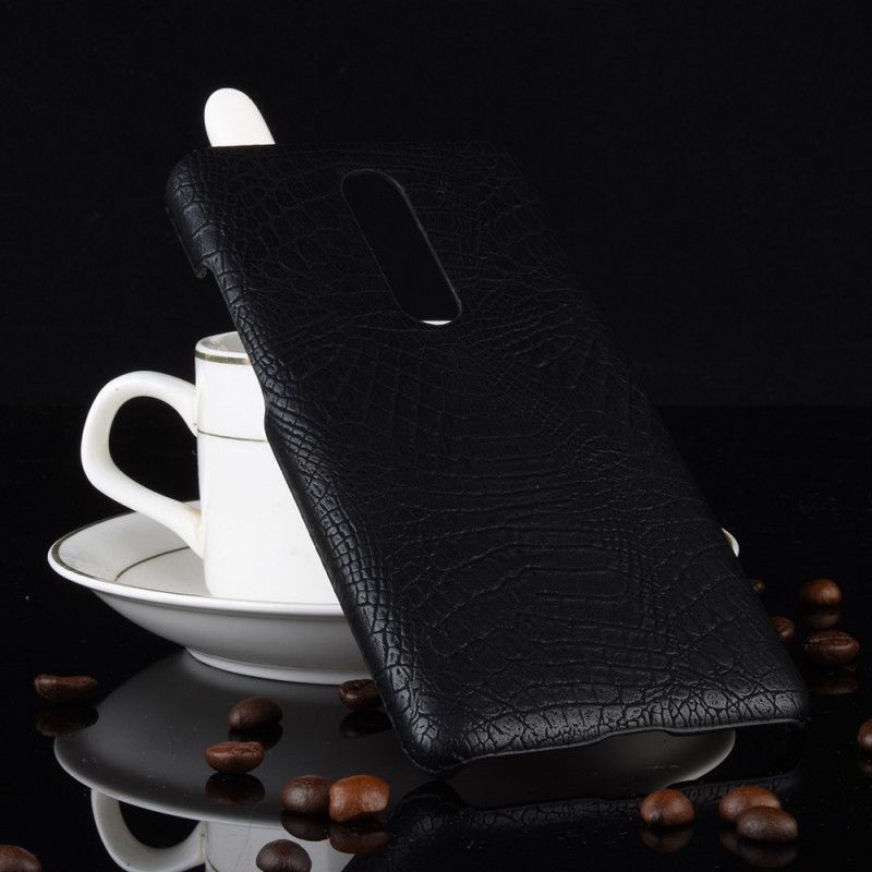 Cover Xiaomi Mi 9T / Mi 9T Pro Sort Mobilcover Krokodillehudeffekt