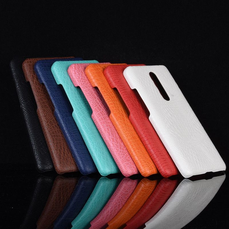 Cover Xiaomi Mi 9T / Mi 9T Pro Sort Mobilcover Krokodillehudeffekt