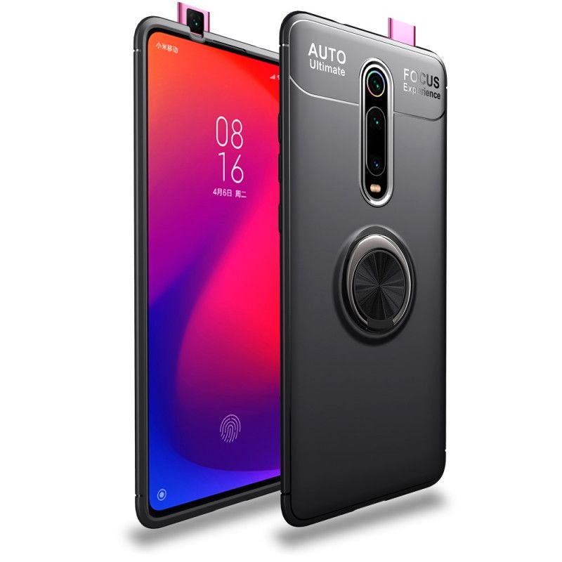 Cover Xiaomi Mi 9T / Mi 9T Pro Sort Mobilcover Lenu Magnetisk Ring